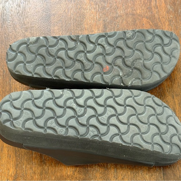 Birkenstock Papillio Arizona Flex Platform Leather Sandals Black EU 37 6-6.5 US - Picture 8 of 8